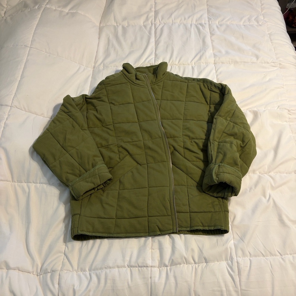 Green Quilted Jacket
